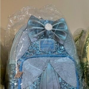 Loungefly Cinderella Sequin Bow Mini Backpack